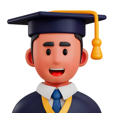 Graduate Student  3D Icon