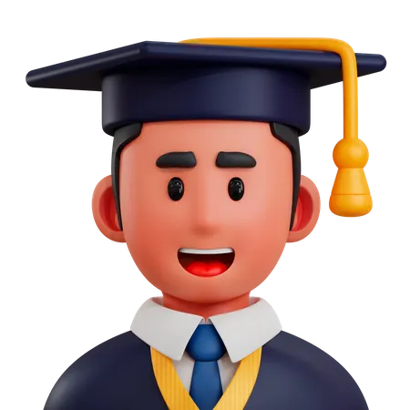 Graduate Student  3D Icon