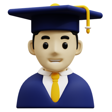 Graduate Student  3D Icon