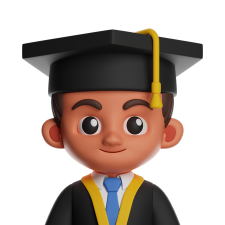 Graduate Student  3D Icon