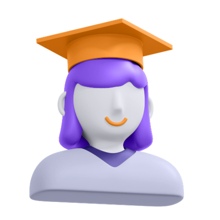 Graduate Student  3D Icon