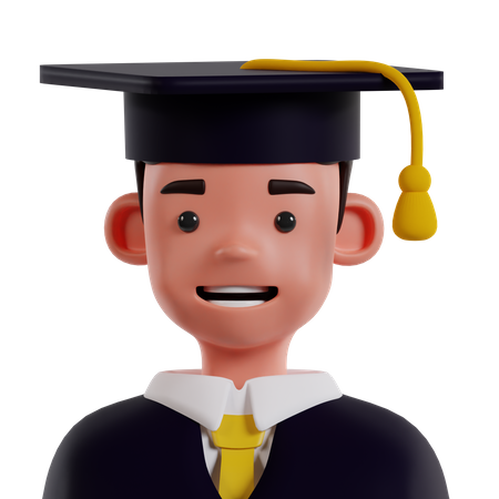 Graduate Student  3D Icon