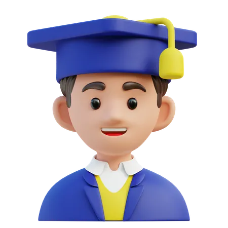 Graduate Student  3D Icon