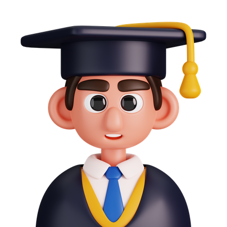 Graduate Student  3D Icon