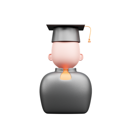 Graduate Student  3D Icon