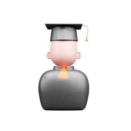 Graduate Student  3D Icon