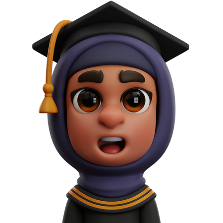 Graduate Student  3D Icon