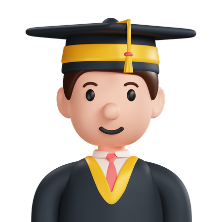 Graduate Student  3D Icon