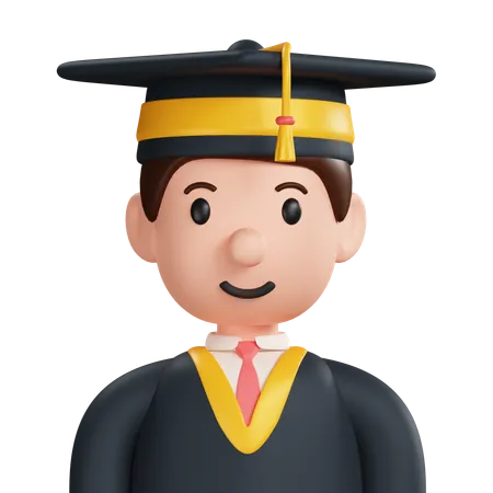 Graduate Student  3D Icon