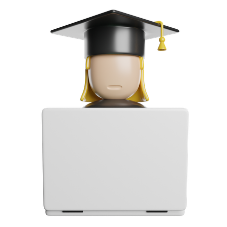 Graduate Student  3D Icon