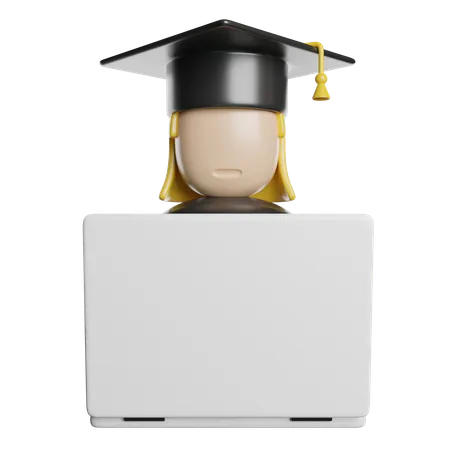 Graduate Student  3D Icon