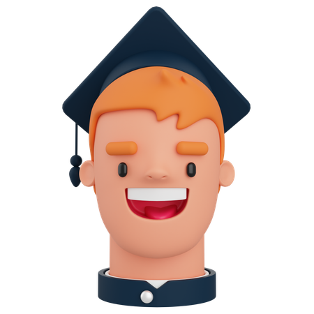 Graduate Student  3D Icon