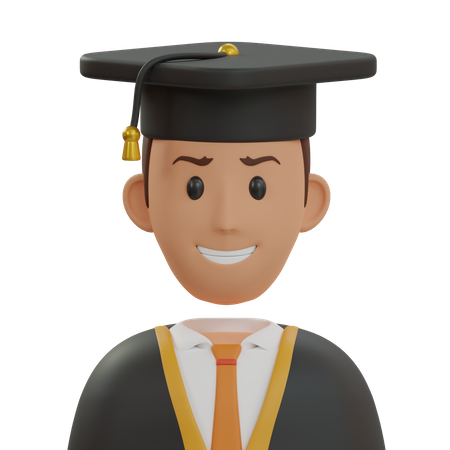 Graduate Student  3D Icon