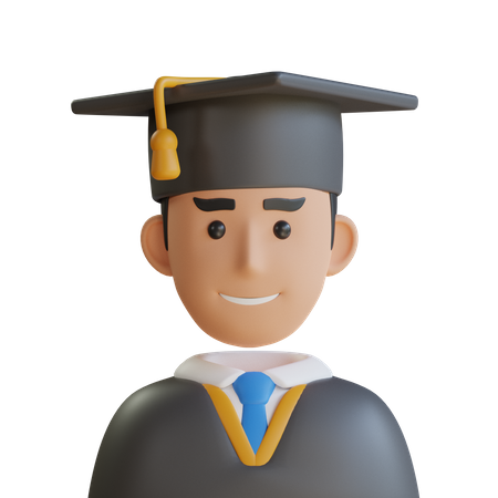 Graduate Student  3D Icon