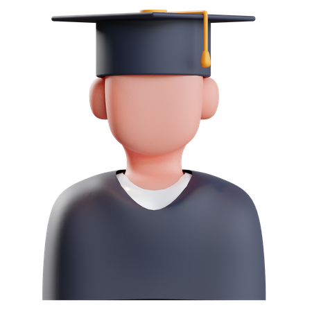 Graduate Student  3D Icon