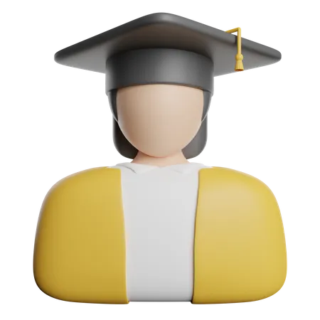 Graduate Student 3D Icon