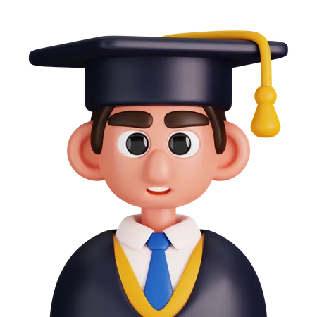 Graduate Student  3D Icon