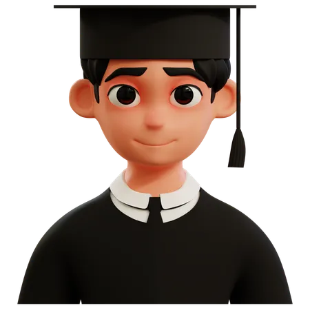 3 D Avatar Graduate Student 3D Icon