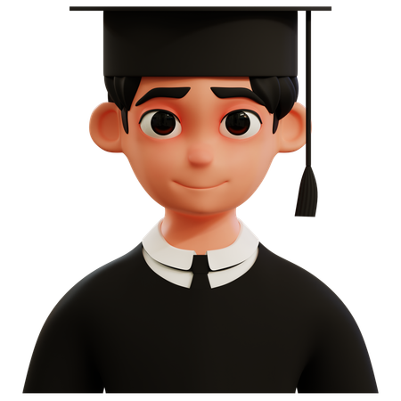 Graduate Student Avatar  3D Icon