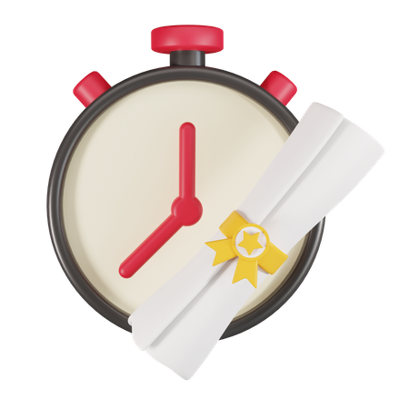 Graduate Time  3D Icon