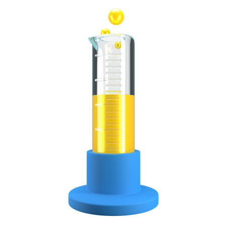 Graduated Cylinder  3D Icon