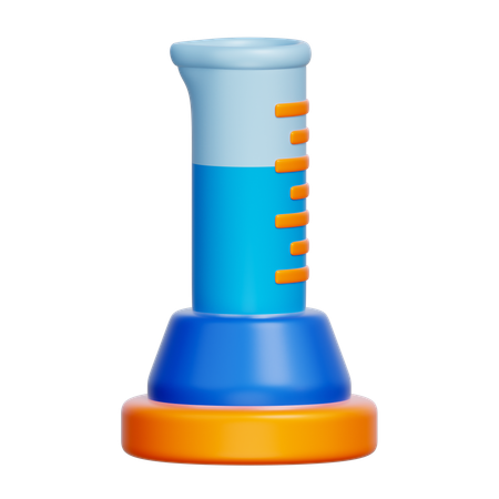 Graduated Cylinder  3D Icon