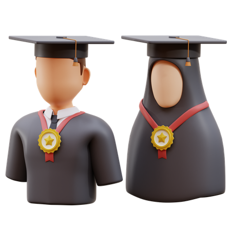 Graduated Students  3D Icon