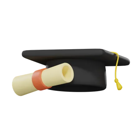 Graduation Cap Education 3 D Icon 3D Icon