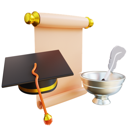 Graduation  3D Icon