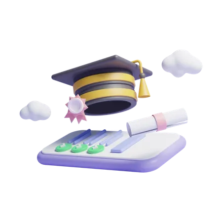 Graduation  3D Icon