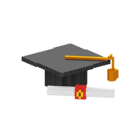 Graduation  3D Icon