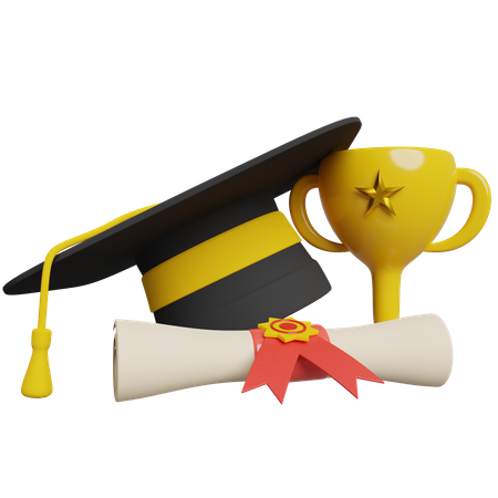 Graduation  3D Icon