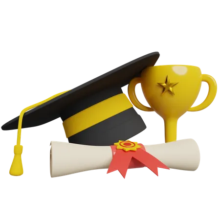 Graduation  3D Icon