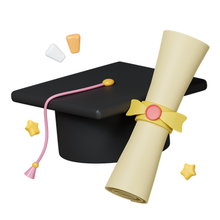 Graduation  3D Icon