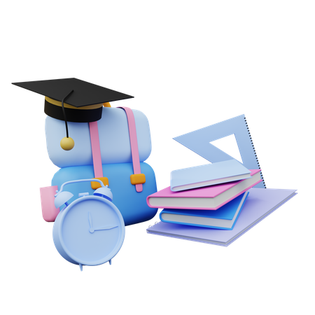 Graduation  3D Illustration