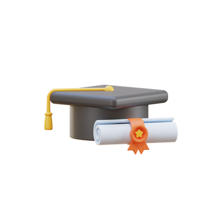 Graduation 3D Illustration