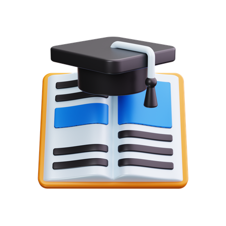 Graduation Book  3D Icon