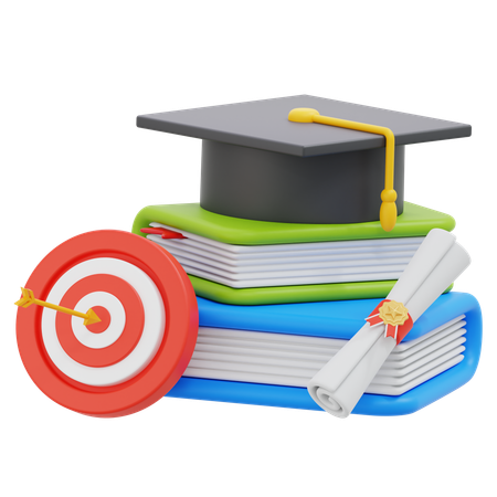 Graduation Book  3D Icon