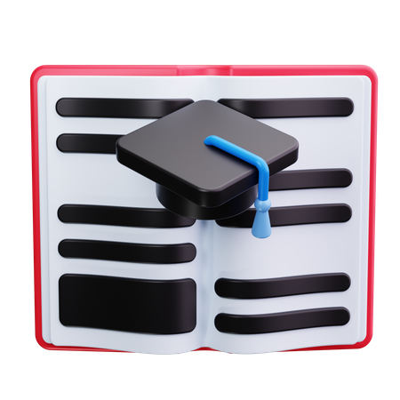 Graduation Book  3D Icon