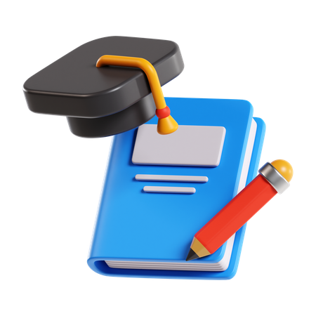 Graduation Book  3D Icon