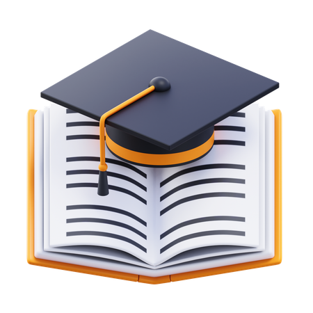 Graduation Book  3D Icon