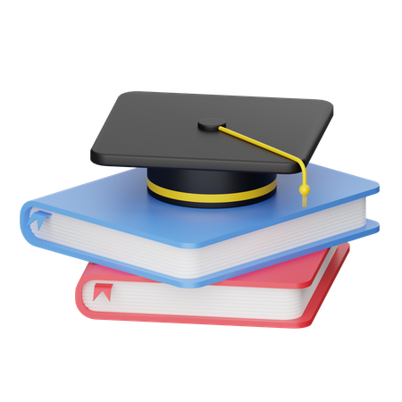 Graduation Books  3D Icon