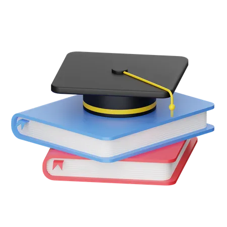 Graduation Books  3D Icon