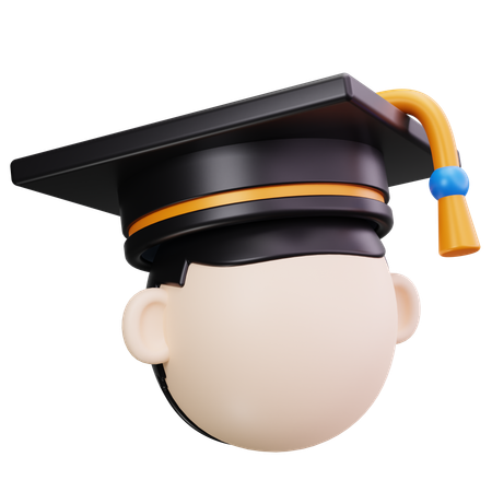 Graduation Boy  3D Icon