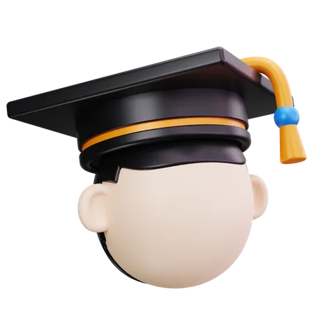 Graduation Boy  3D Icon