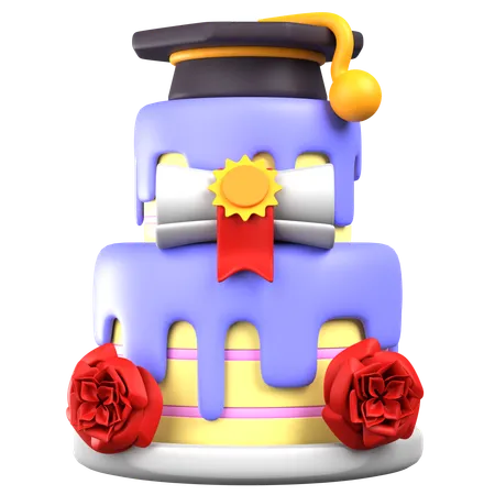 Graduation Cake  3D Icon