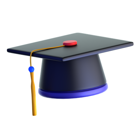 졸업 모자  3D Icon