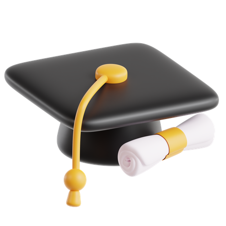 Graduation Cap  3D Icon