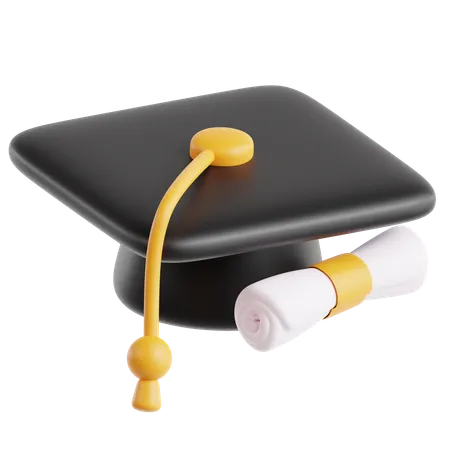 Graduation Cap  3D Icon