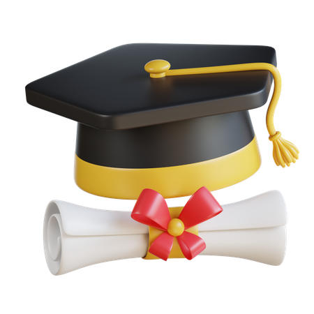 Graduation Cap  3D Icon